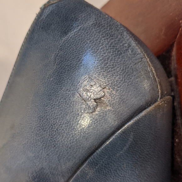 Vintage grey leather pumps by Evan Picone size 7.5 narrow - Picture 7 of 11